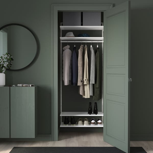 BOAXEL - BOAXEL Wardrobe combination, white, 82x40x201 cm