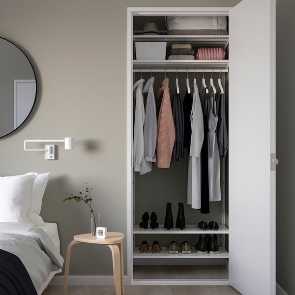 BOAXEL - BOAXEL Wardrobe combination, white, 82x40x201 cm