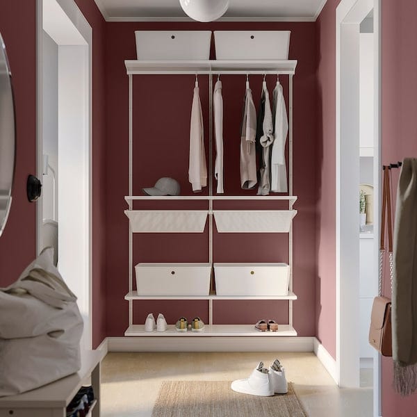 Ikea BOAXEL - Wardrobe combination, white, 125x40x201 cm