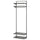 BOAXEL - BOAXEL Wardrobe combination, anthracite, 62x40x201 cm