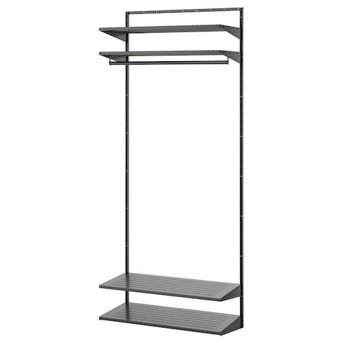 BOAXEL - BOAXEL Wardrobe combination, anthracite, 82x40x201 cm