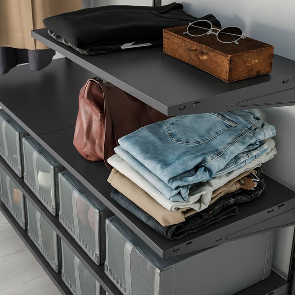 BOAXEL - BOAXEL Shelf, anthracite, 60x40 cm