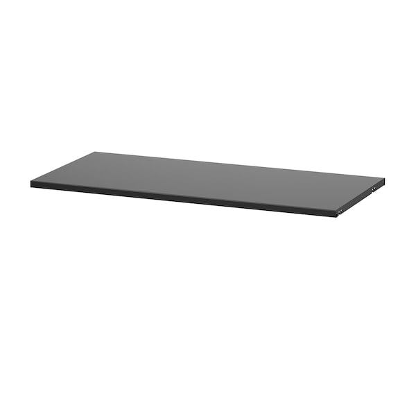 BOAXEL - Shelf, metal anthracite, 80x40 cm