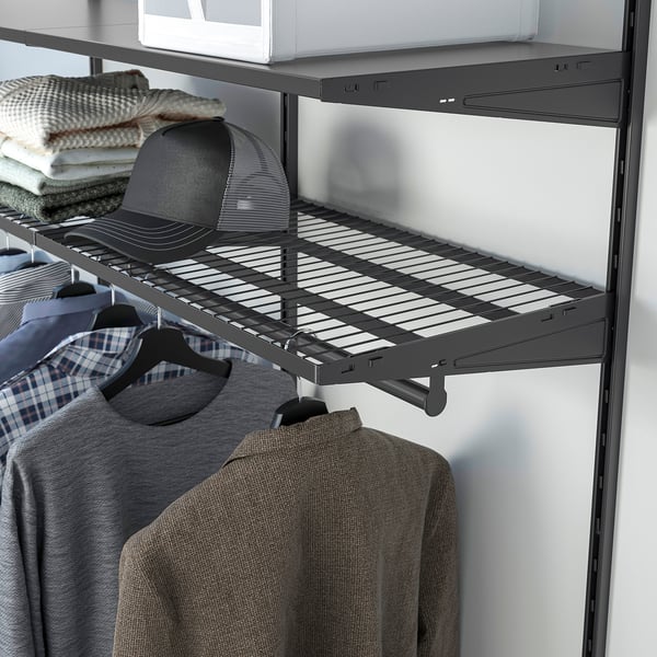 BOAXEL wire shelf, anthracite, 60x40 cm