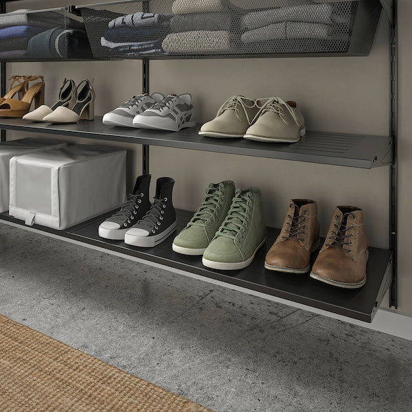 BOAXEL - Shoe shelf, anthracite, 80x40 cm