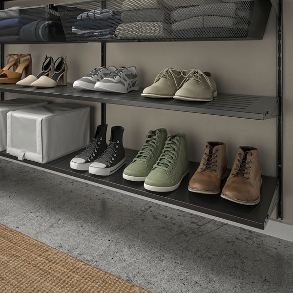 BOAXEL shoe shelf, anthracite, 80x40 cm