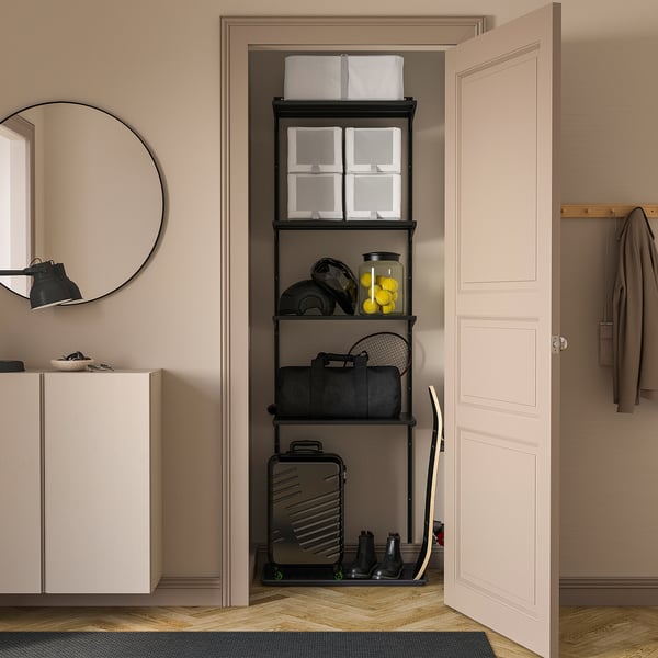 BOAXEL - BOAXEL Shelving unit, anthracite, 62x40x201 cm
