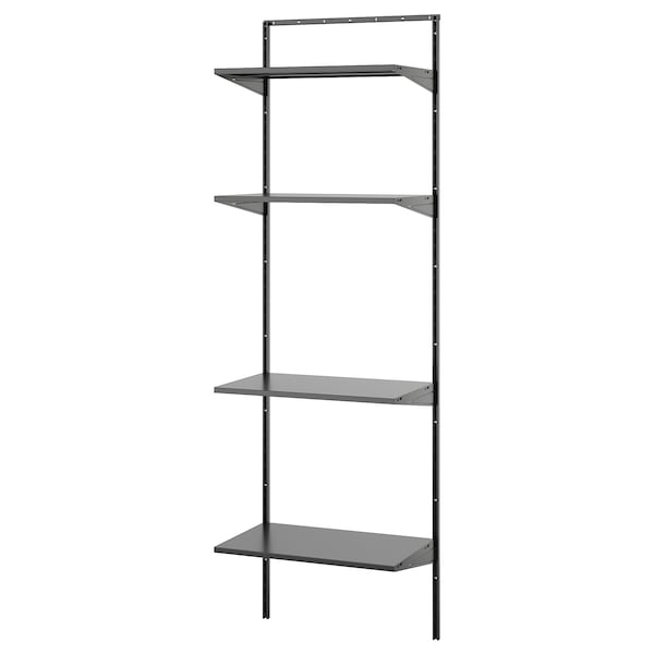 BOAXEL - Shelving unit, anthracite, 62x40x201 cm