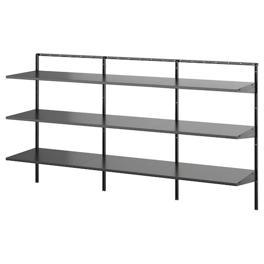 BOAXEL - Shelving unit, anthracite, 187x40x101 cm