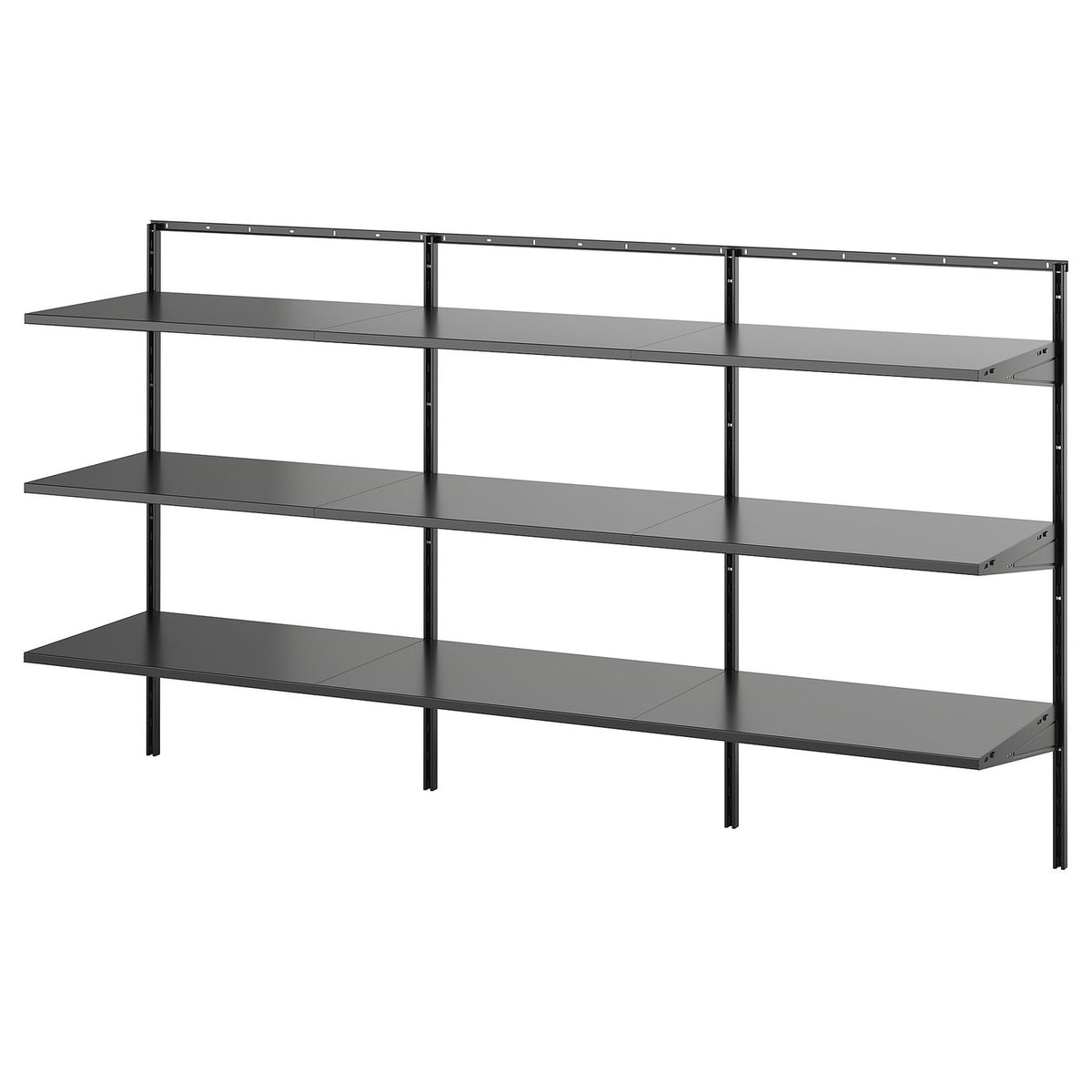 BOAXEL shelving unit, anthracite, 182x40x101 cm