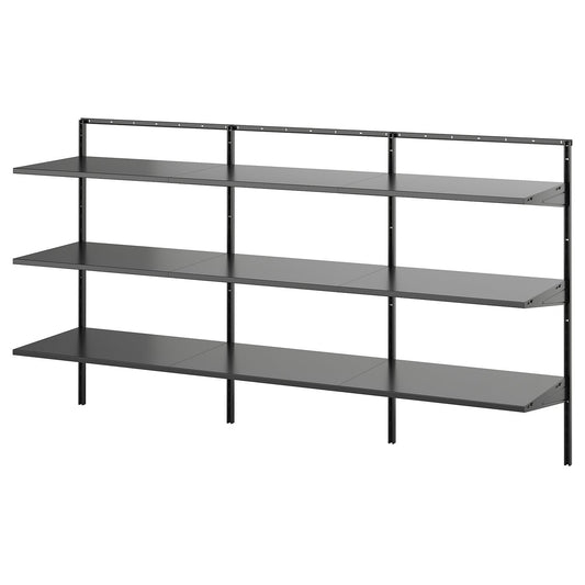 BOAXEL shelving unit, anthracite, 182x40x101 cm