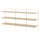 BOAXEL - BOAXEL Shelving unit, white/oak, 187x40x101 cm
