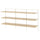 BOAXEL shelving unit, white/oak, 182x40x101 cm