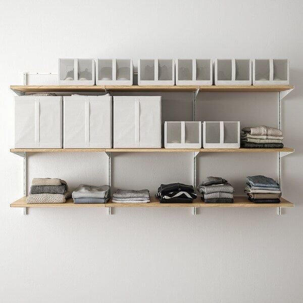 Ikea BOAXEL - Shelving unit, white/oak, 187x40x101 cm