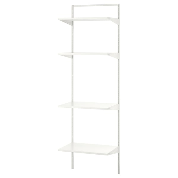 BOAXEL shelving unit, white, 62x40x201 cm
