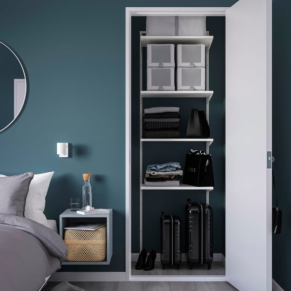 BOAXEL - BOAXEL Shelving unit, white, 62x40x201 cm