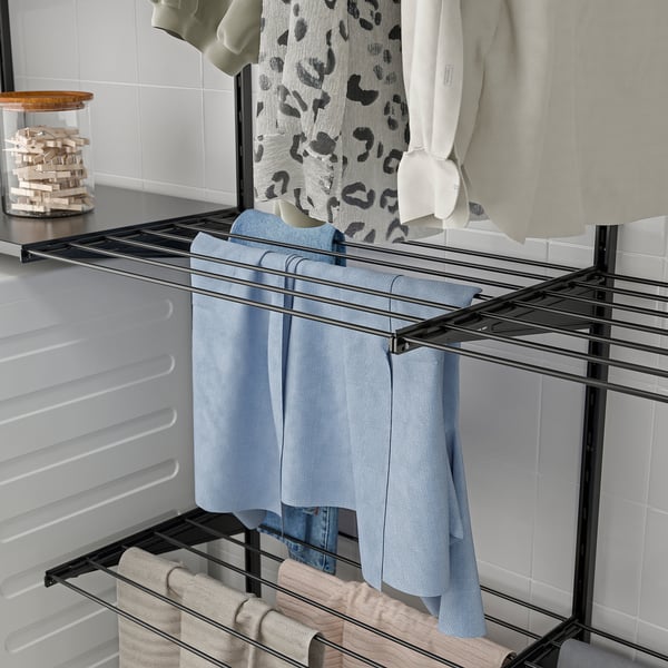 BOAXEL - BOAXEL Drying rack, anthracite, 60x40 cm
