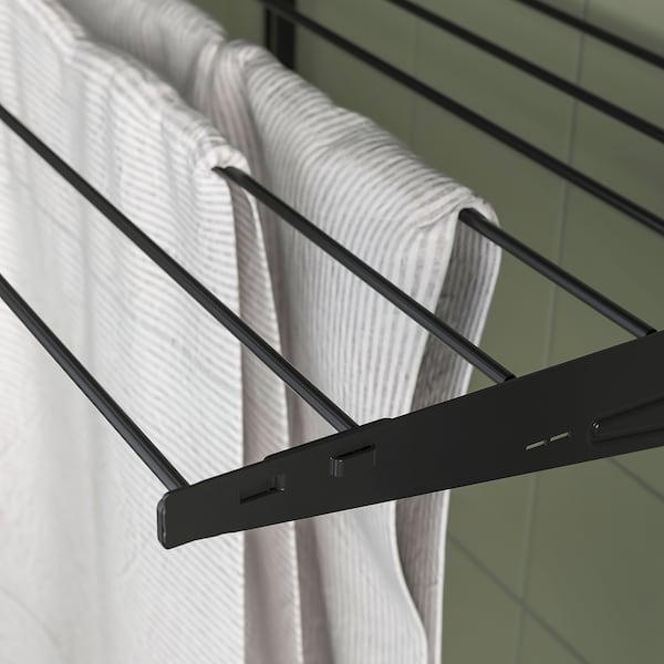 BOAXEL - Drying rack, anthracite, 60x40 cm