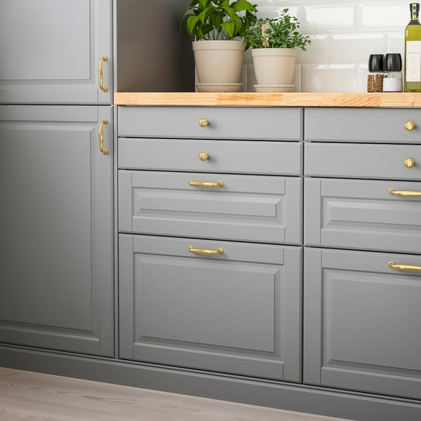 BODBYN - Drawer front, grey, 60x10 cm