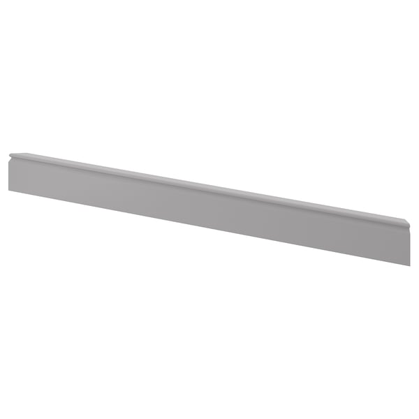 BODBYN decorative plinth, grey, 221x8 cm