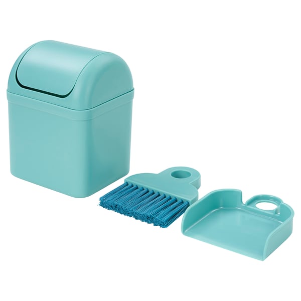 BÖNSYRSA cleaning set, turquoise