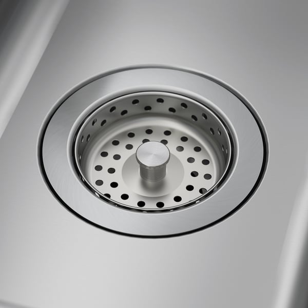 BOHOLMEN inset sink, 1 bowl, stainless steel, 47x30 cm