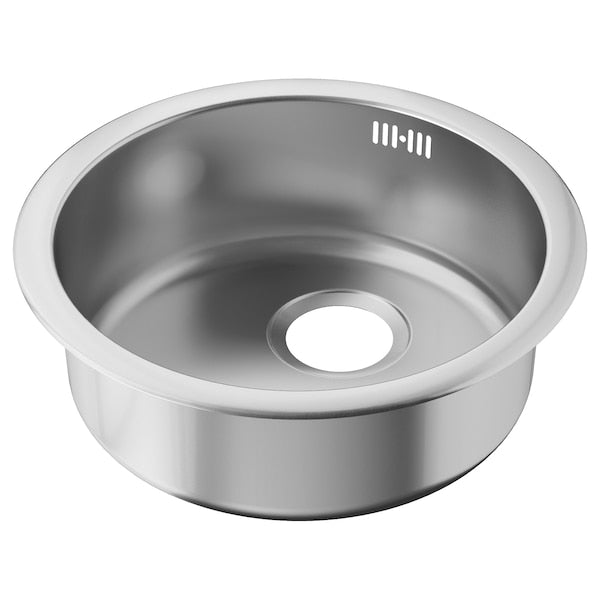 BOHOLMEN - Built-in 1-bowl sink, stainless steel, 45 cm