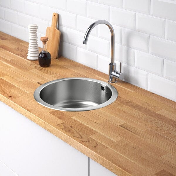 Ikea BOHOLMEN - Built-in 1-bowl sink, stainless steel, 45 cm