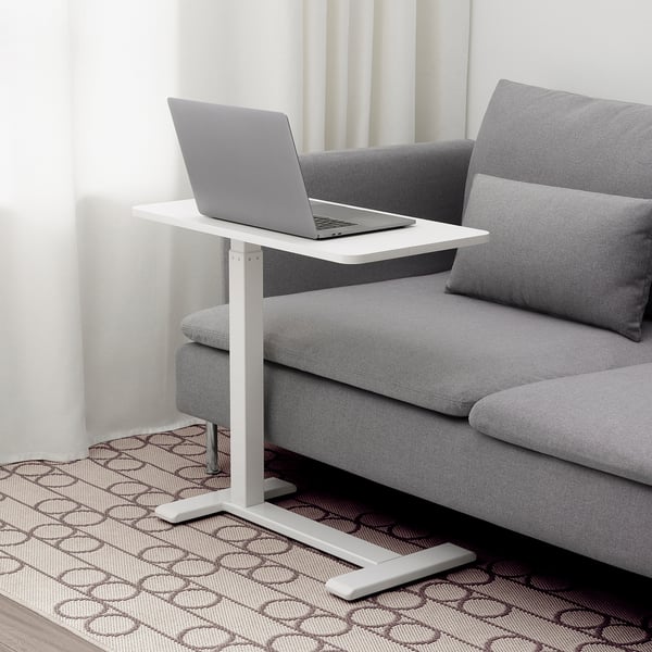 BOLLSIDAN laptop stand, white, 68x36 cm