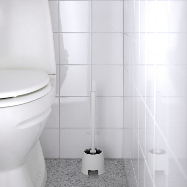 BOLMEN - Toilet brush holder, white