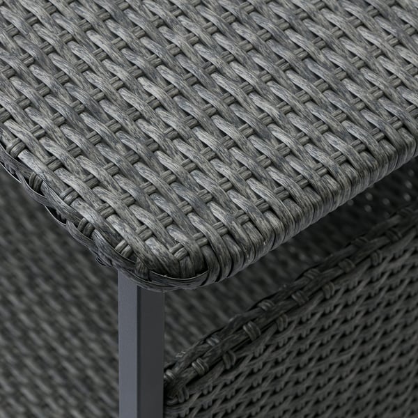 BOLMSÖ dog bed, outdoor dark grey, 63x68x55 cm