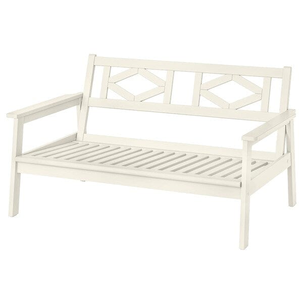 Ikea BONDHOLMEN - 2-seat sofa, outdoor, white/beige, 139x81x73 cm