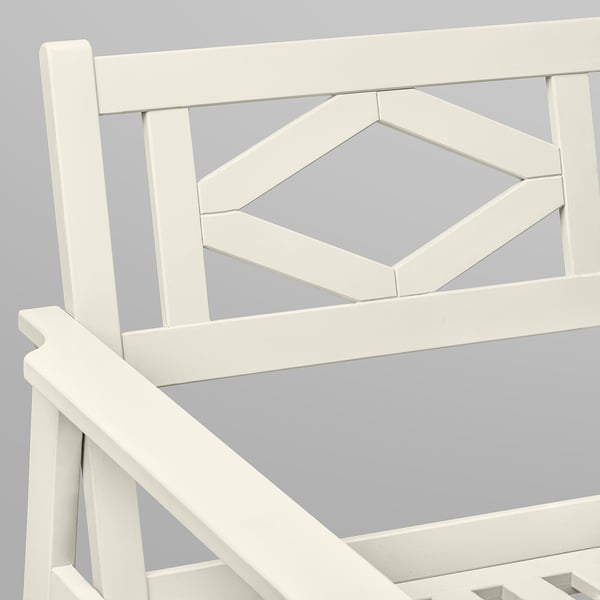 BONDHOLMEN armchair, outdoor, white/beige, 77x73x81 cm