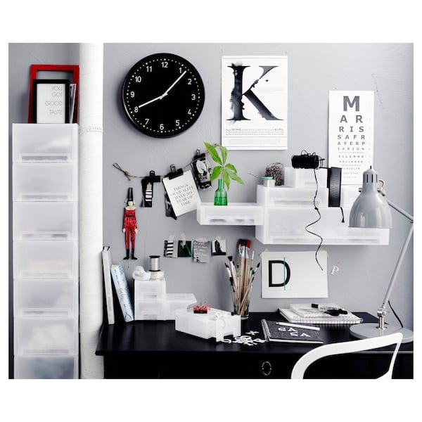 Ikea BONDIS - Wall clock, black, 38 cm