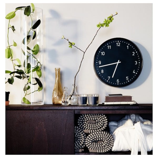 Ikea BONDIS - Wall clock, black, 38 cm