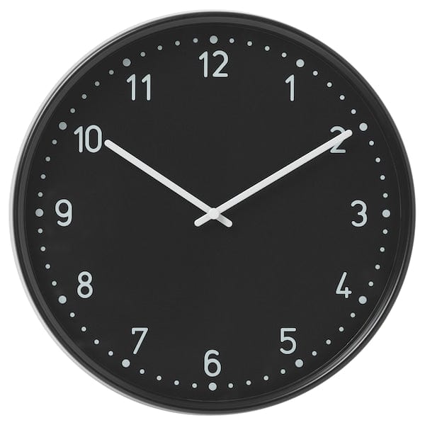 Ikea BONDIS - Wall clock, black, 38 cm