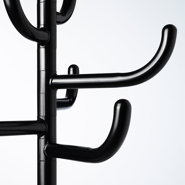 BONDSKÄRET - BONDSKÄRET Hat and coat stand, black, 175 cm