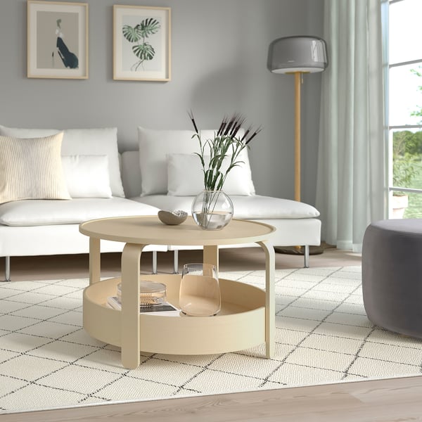BORGEBY - BORGEBY Coffee table, birch veneer, 70 cm