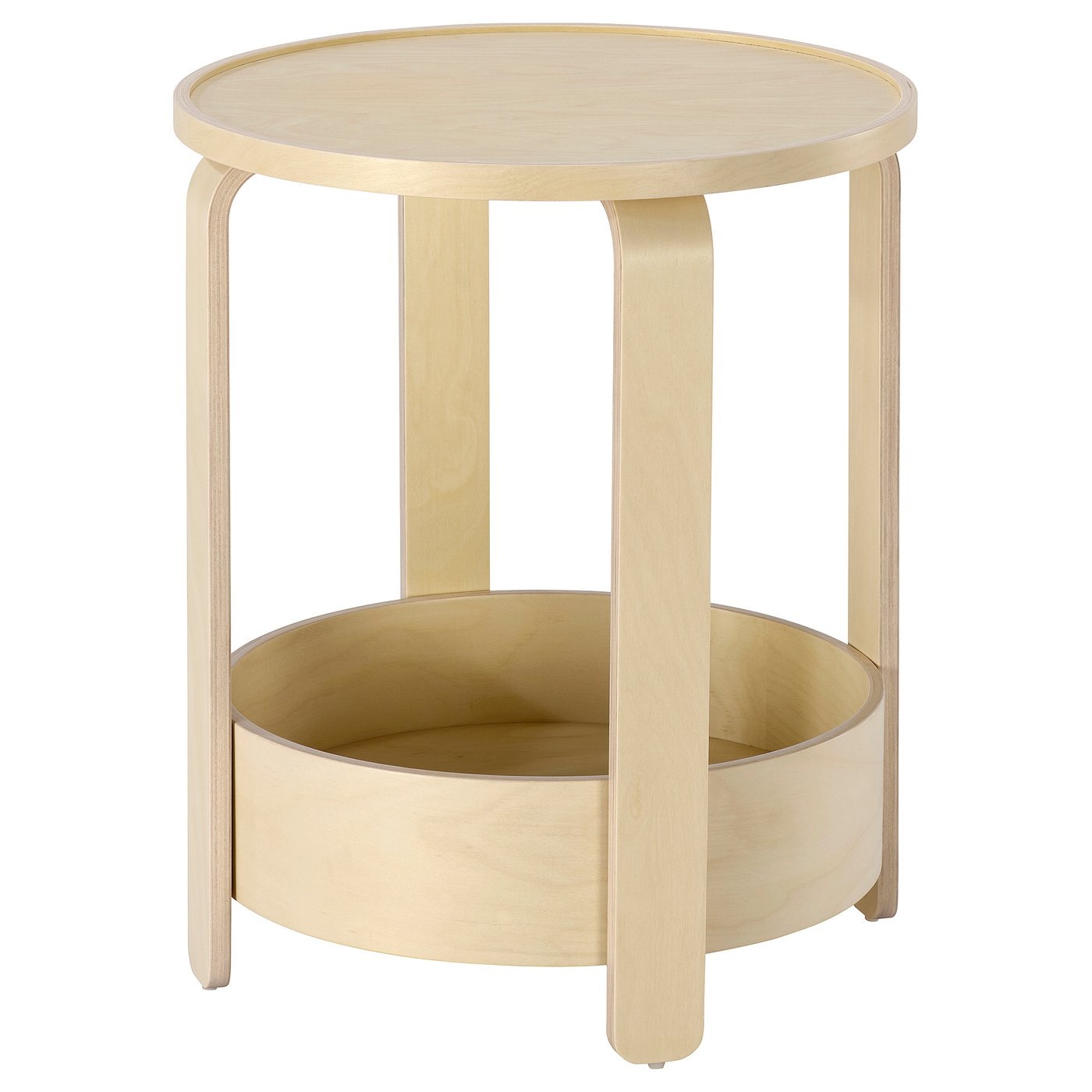 BORGEBY side table, birch veneer, 46 cm