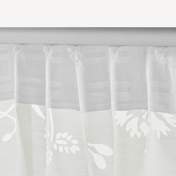 BORGHILD Thin curtains, 1 pair - white 145x300 cm , 145x300 cm