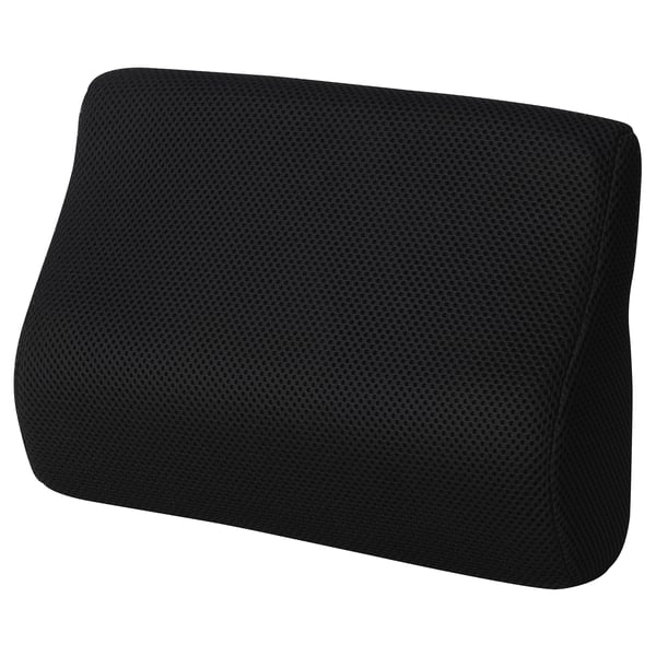 BORTBERG lumbar cushion, black, 31x23 cm