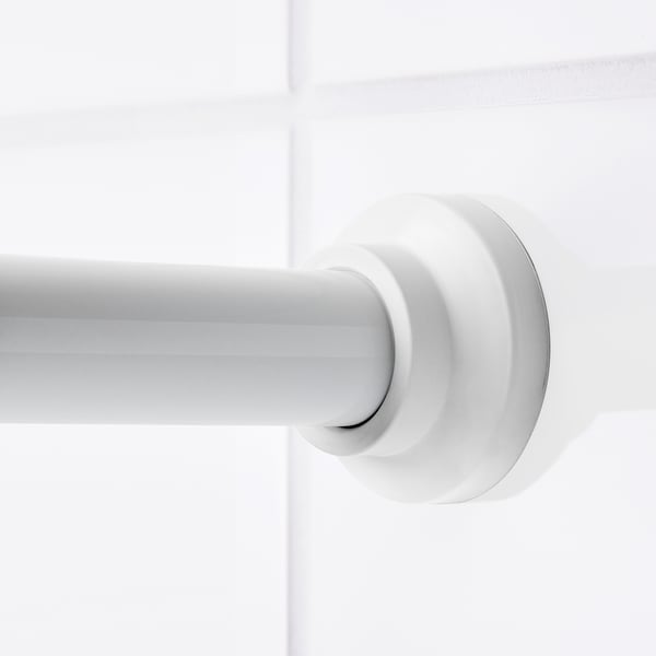BOTAREN shower curtain rod, white, 120-200 cm