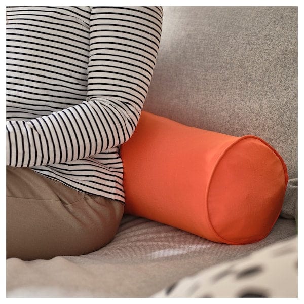 Ikea BRÄNNBOLL - Gaming pillow, bright orange,18x110 cm