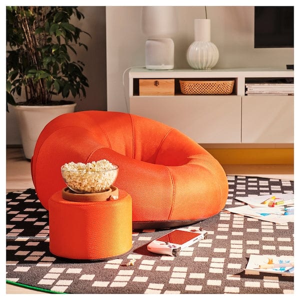 Ikea BRÄNNBOLL - Inflatable gaming armchair, bright orange