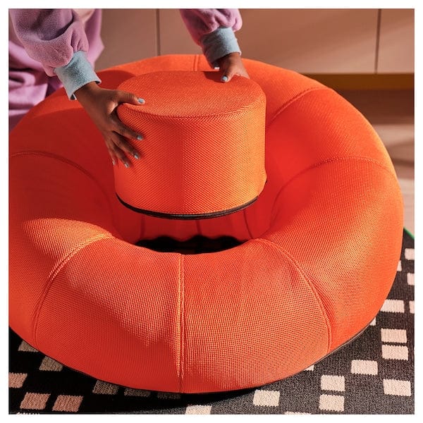 Ikea BRÄNNBOLL - Inflatable gaming armchair, bright orange