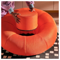 BRÄNNBOLL - Inflatable gaming armchair, bright orange