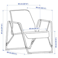 BRÄNNBOLL - Gaming armchair, gray/canary yellow