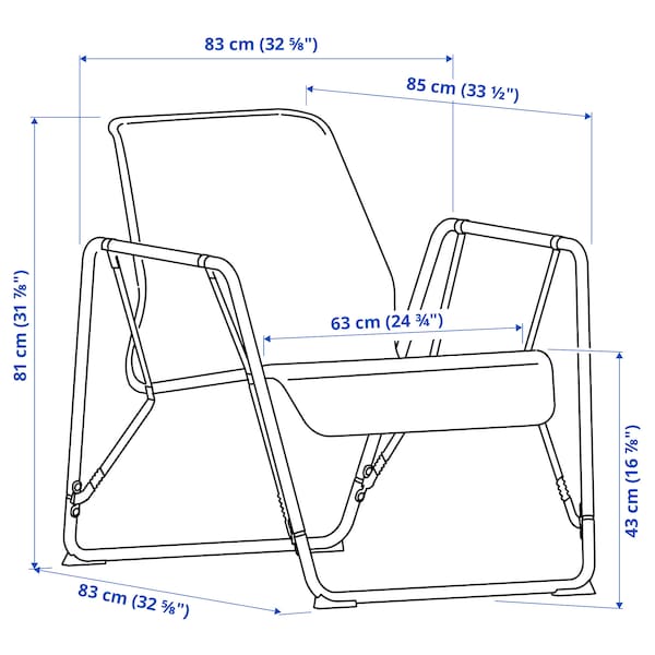 Ikea BRÄNNBOLL - Gaming easy chair, grey/black