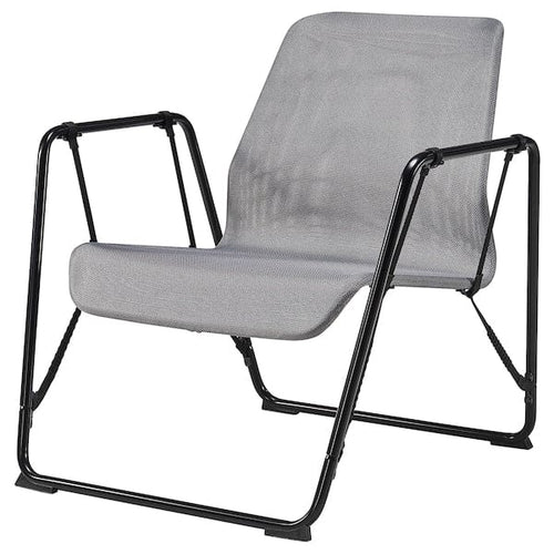 BRÄNNBOLL gaming easy chair, grey/black, 81x81x85 cm