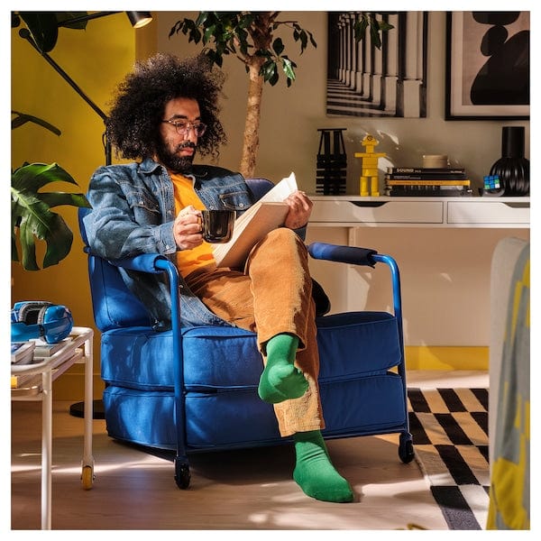 Ikea BRÄNNBOLL - Gaming Armchair, Knisa Bright Blue